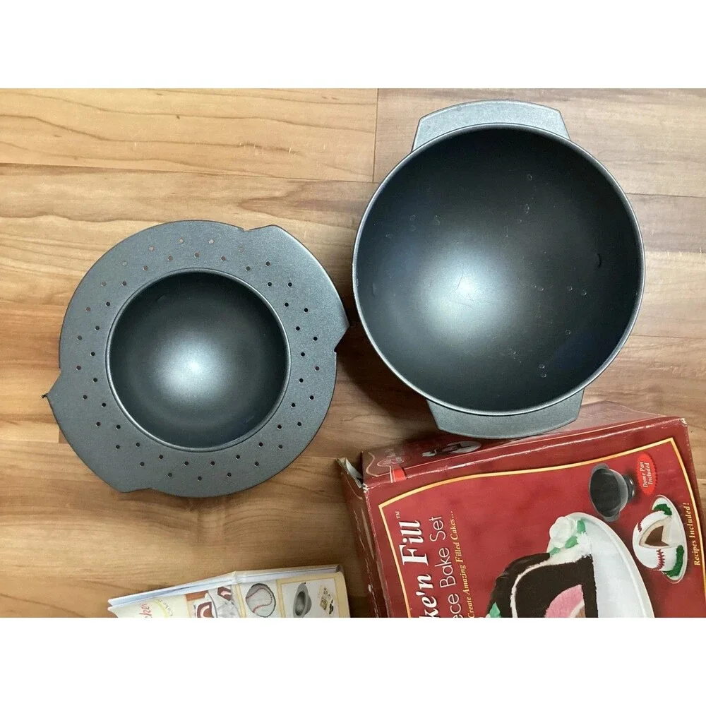 Betty Crocker Bake'n Fill 4 Piece Bake Set Dome Pan Recipes Instructions